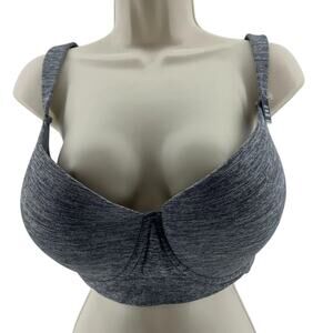 Nautica Intimates Grey Underwire Bra Size 40DD Comfort Smooth